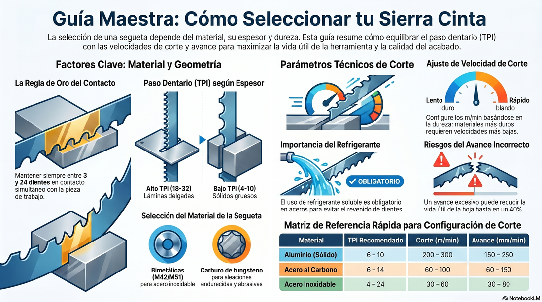 Guía Maestra: Cómo Seleccionar tu Sierra Cinta