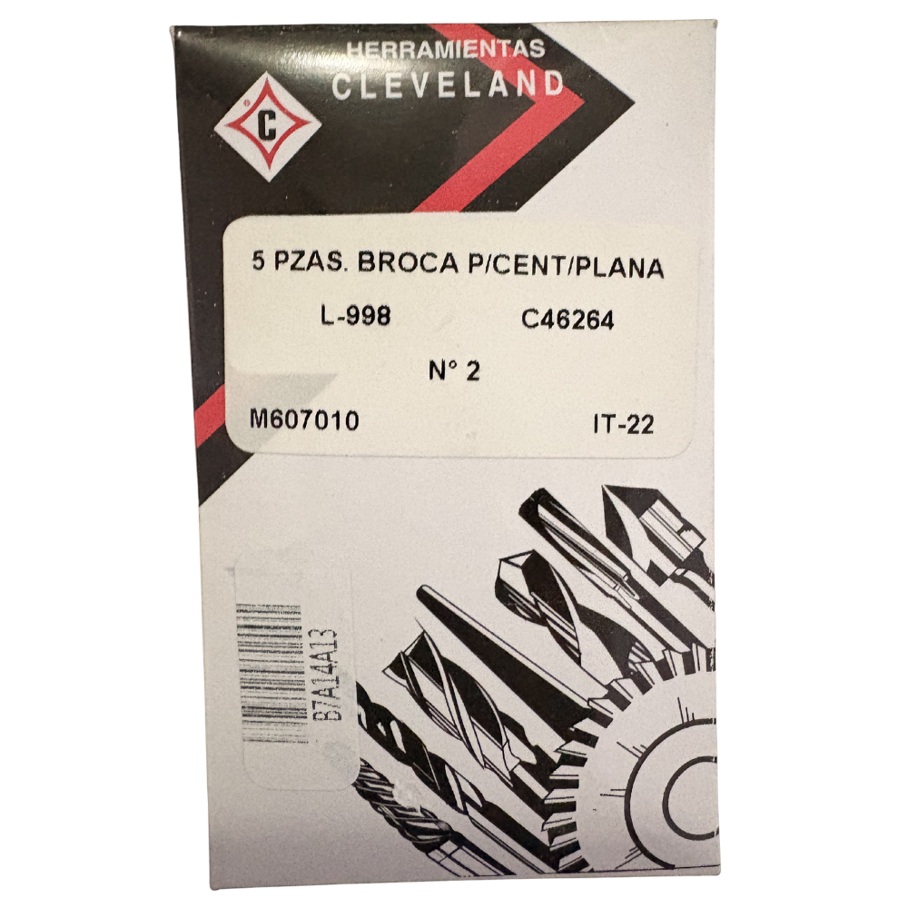 Brocas de Centros para Mecanizado en Torno y Fresadora - Alta Precisión