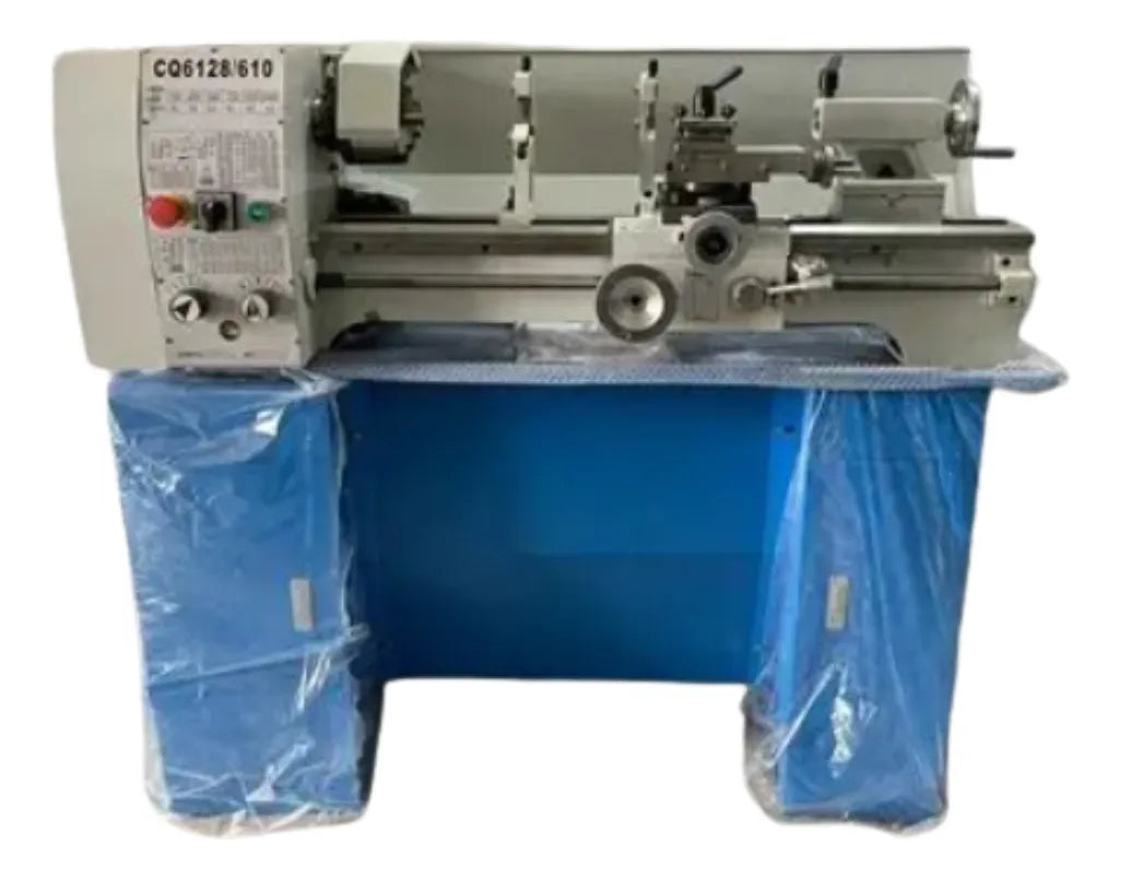 Torno Mecánico de Banco Industrial CQ6128 - Volteo 11" (280mm) entre Puntos 610mm