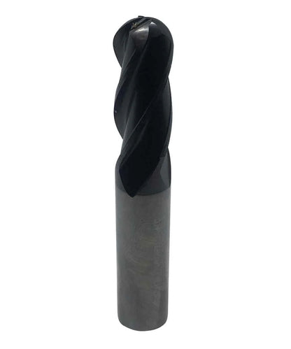 Cortador Vertical de Carburo Sólido Bola (End Mill) -Recubrimiento Power A - 4 Filos - 3mm a 12mm