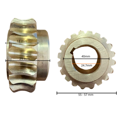Engranes de Bronce para Maquinaria - Avances Automáticos y Transmisión de Sierra