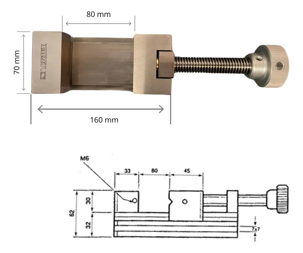 Prensa de Precision Acero Inoxidable - Vertex - VSTV-25