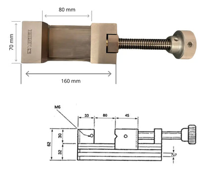 Prensa de Precision Acero Inoxidable - Vertex - VSTV-25